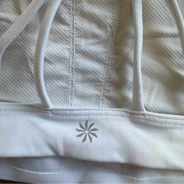 Athleta White Sports Bra - Image 4