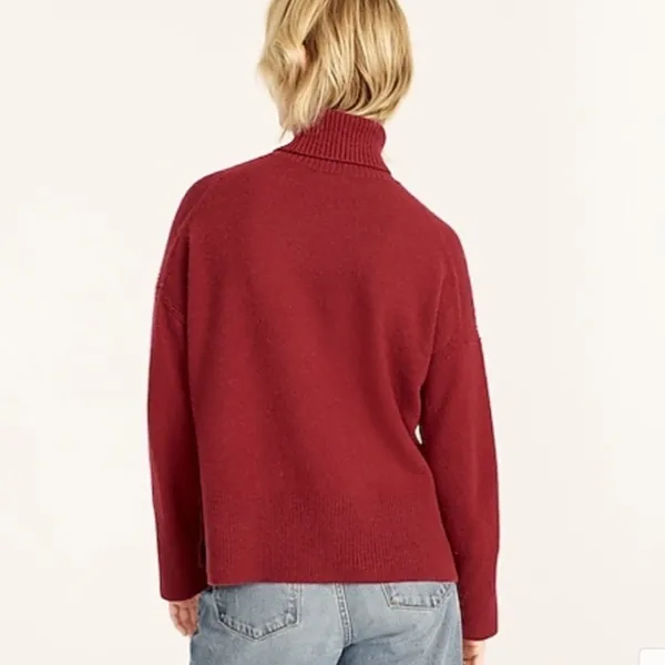 J. Crew Red Turtleneck Sweater in Supersoft Yarn - Image 5
