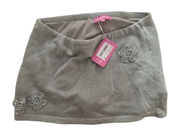 Edikted Teagyn Knit metallic skort medium - Image 3