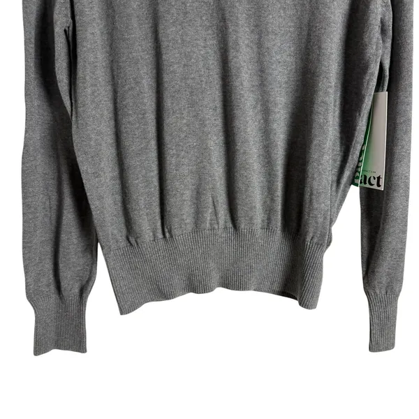 Pact Organic Cotton Gray Crewneck Long Sleeve Sustainable Sweater Size XL - Image 3