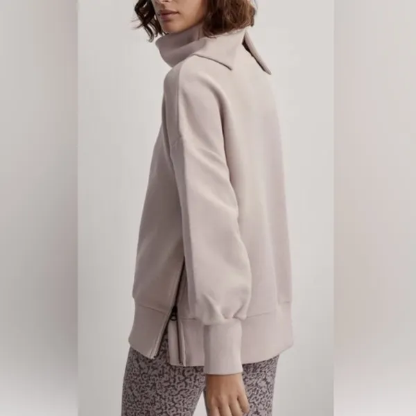 NEW Varley Milton Sweater in Mushroom XS - Image 11