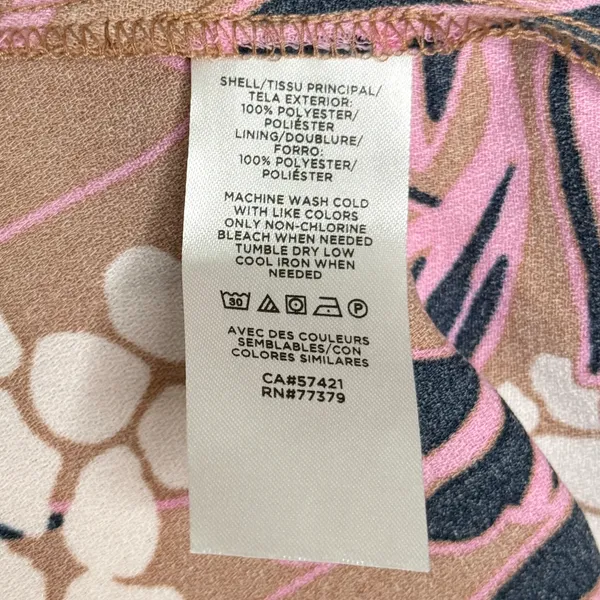 NWT Ann Taylor Factory Sheath Floral Midi Dress Brown Pink Black Size 10 Petite - Image 7