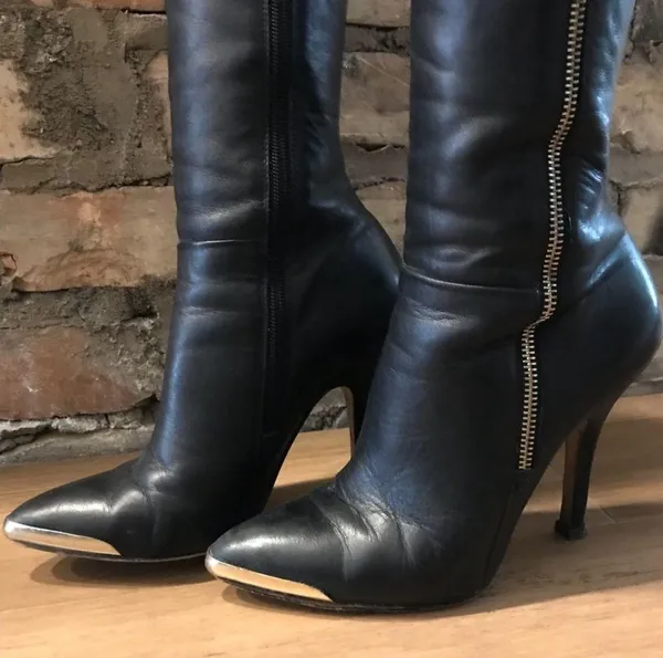 Saks Fifth Avenue New Leather Boots - Image 6
