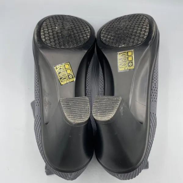 Bernie Mev Doll Womens Heels Boots‎ Gray Sz 9 Stretchy Knit Upper Cushioned - Image 8