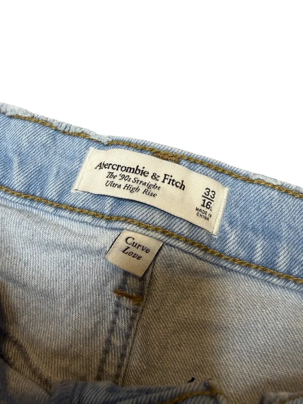 ✨‎ Abercrombie Curve Love 90s Straight Jeans Size 33 ✨ - Image 6