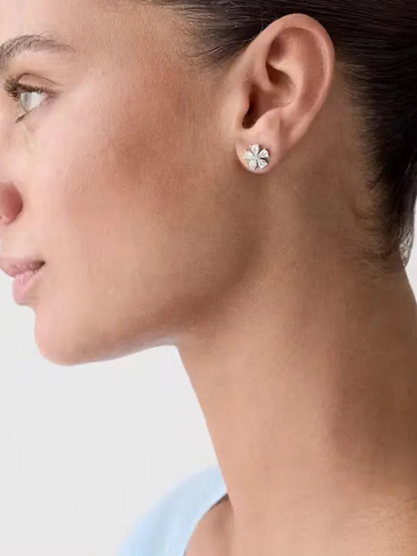 Kate Spade You’re a Gem Flower Stud Cubic Zirconia Earrings - Image 3