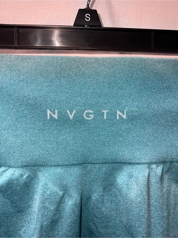 NVGTN‎ Teal High-Rise Performance Leggings - Image 2
