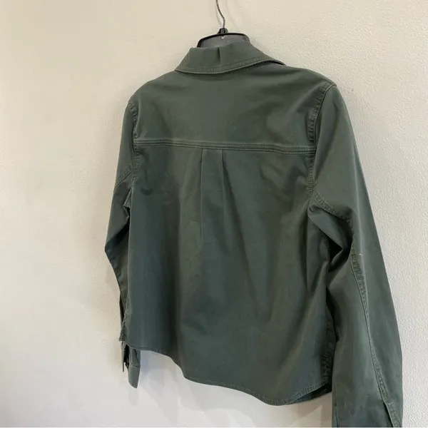 CAbi Green Utility Cotton‎ Jacket Small Minimalist Military Style Streetwear - Image 6