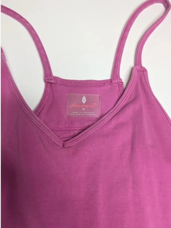 Free People FP Movement Hot Shot Onesie in Deep Mulberry sz M EUC - Image 2