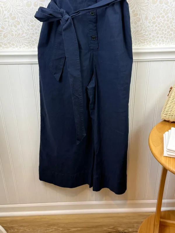 Maeve by Anthropologie Navy Halter Button-Front Sleeveless Jumpsuit - Size - 12 - Image 6
