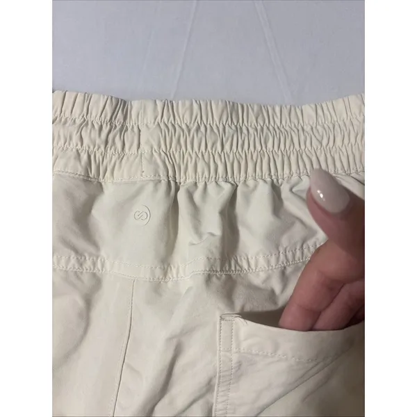 Calia Tan Pull On Active Drawstring Pocket Shorts Size Large Athleisure Gym READ - Image 8
