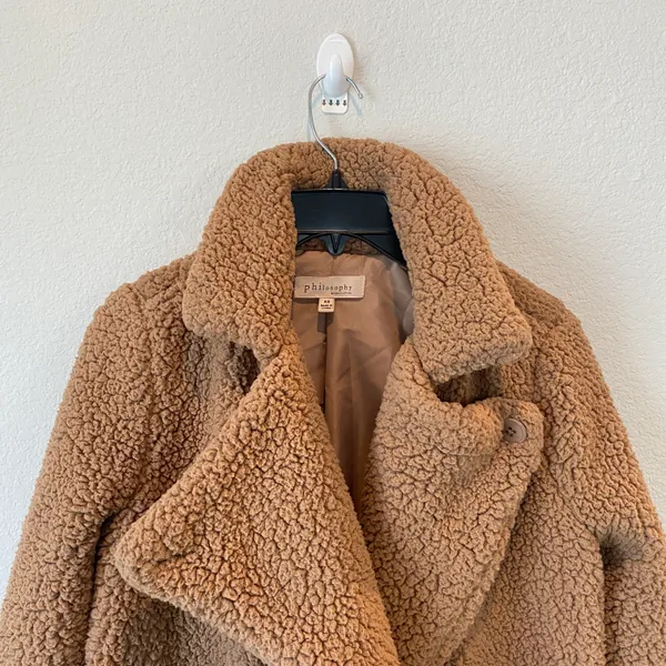 Sherpa Teddy Coat Size XS - Image 2