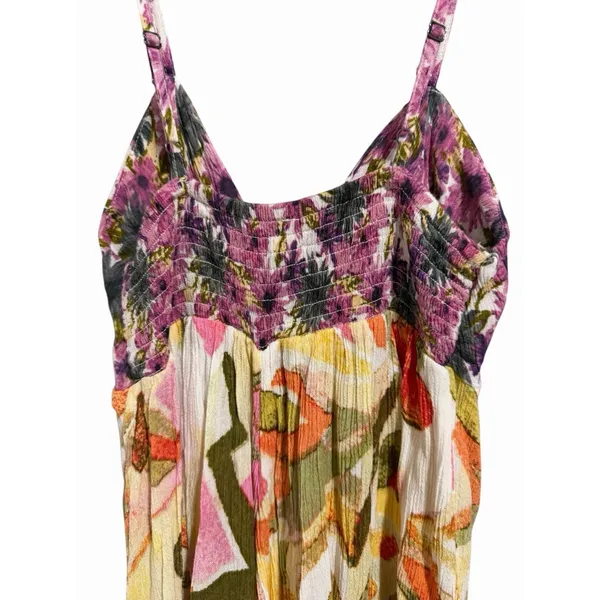 Free People‎ Rows of Flowers One-Piece Spaghetti Strap Romper Women's Size XS - Image 4