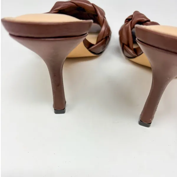 NWOT Marc Fisher Women's Draya Braided Mule Sandals Brown Size 7.5 - Image 10