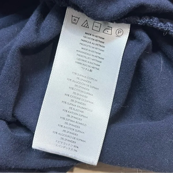 Y2K Michael Michael Kors Navy Blue‎ Ruched Quarter Zip Polo Top XS MK Logo Charm - Image 7