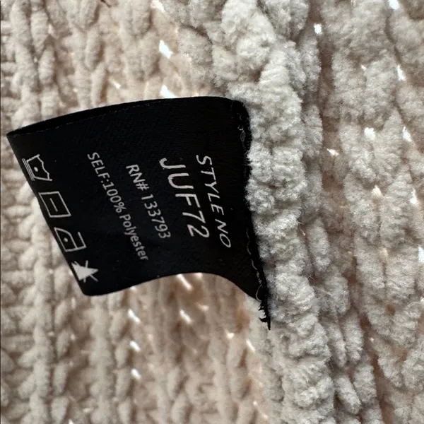 POL Beige Knit Women's Cardigan knit oversized open front M neutral casual - Image 9