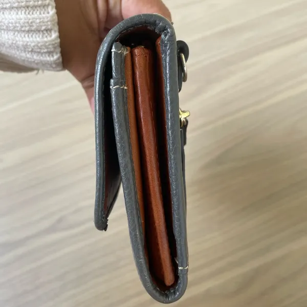 Dooney & Bourke Charcoal Leather Wallet - Image 7