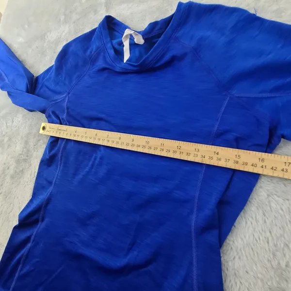 Under‎ Armour Sweater Womens Small Blue Coldgear Athletic Outdoor Gym Sweatshirt - Image 4