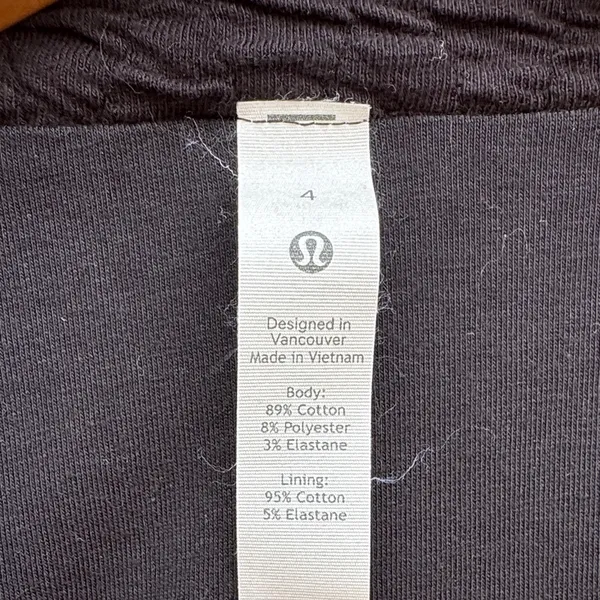 lululemon athletica Textured Black Knit Bomber Jacket - Image 4