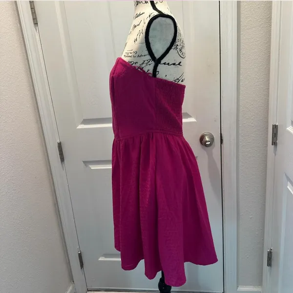 Band of the Free Strapless Fuchsia Party Dress - Image 2