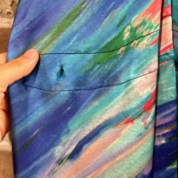 flowy and silky dress Blue Size XS - Image 6