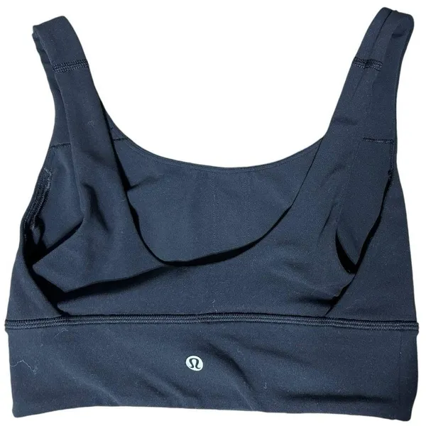 Lululemon Women’s Size 6 Black White Soulcycle Align Sports Bra - Image 2