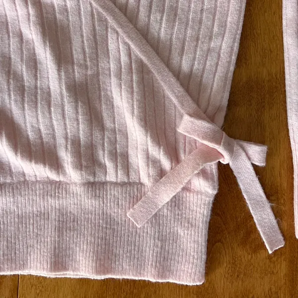 Loft Ribbed Wrap Sweater - Image 2