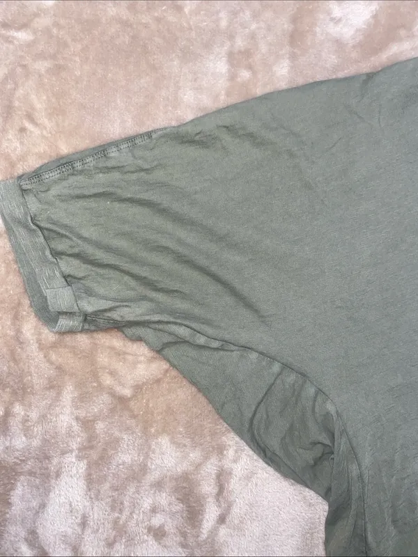 aerie Sage green Crew Neck batwing dolman sleeves Tee - Image 3