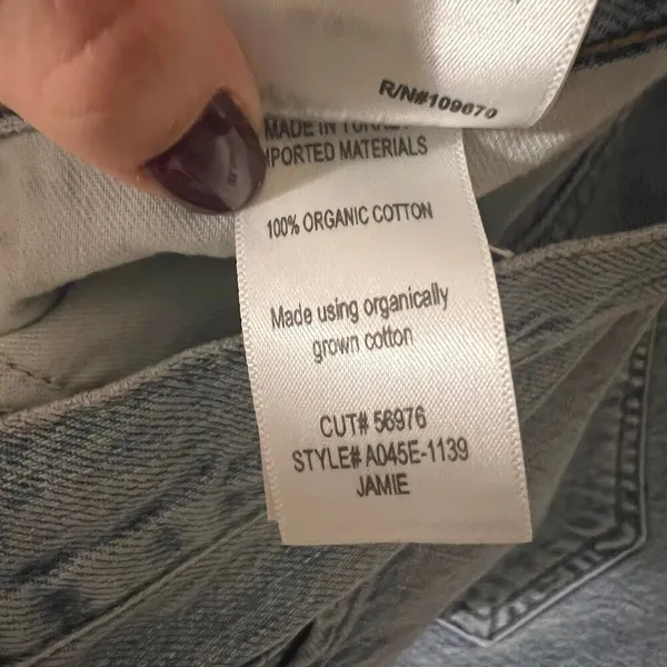 Agolde Jamie Distressed Jeans size 29 blue - Image 6