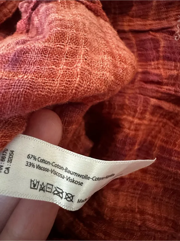 Free People FP One Sasha Kimono Gauze Belted Cardigan Boho Hippie Coral Purple - Image 9