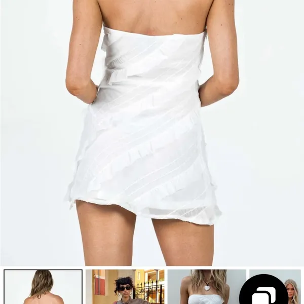 Princess Polly LARS STRAPLESS MINI DRESS WHITE - Image 2
