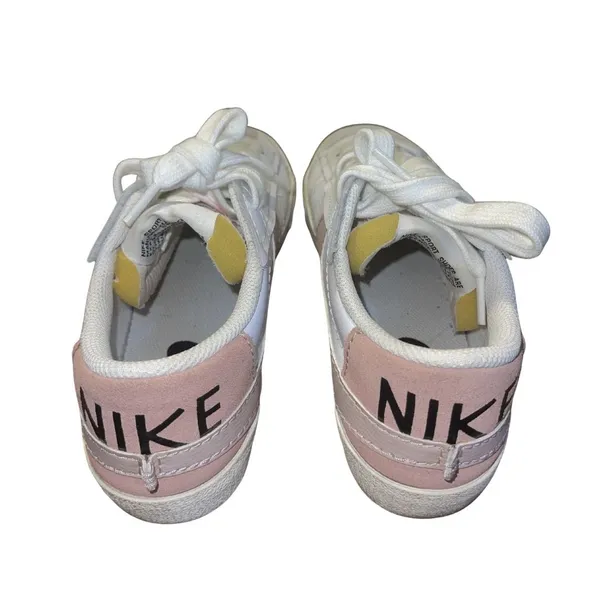 Nike Women Blazer Low 77 Jumbo White Pink Sneaker Size 9 Athletic Casual Sports - Image 3