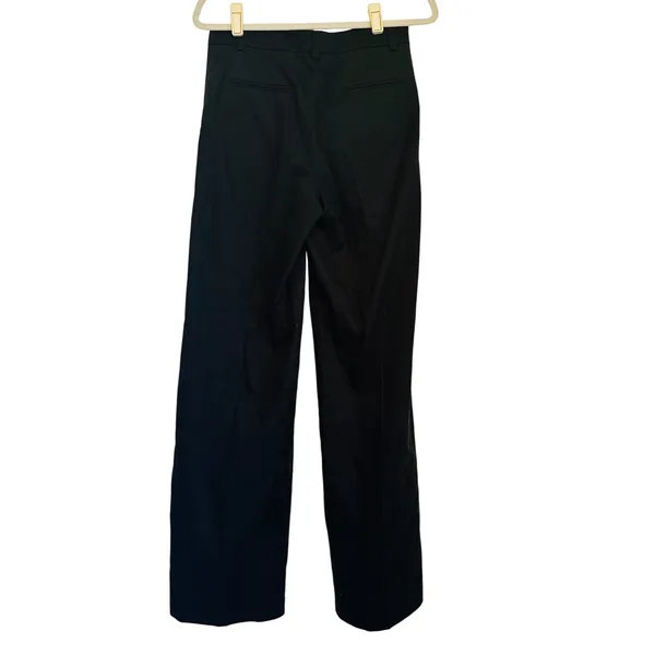 Kule Black Wide‎ Leg High Rise Lyocell Cotton Pants Pants Sz 2 Quiet Luxury New - Image 2