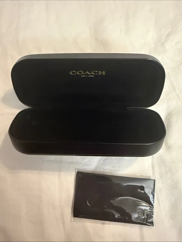 Coach Black Embossed Sunglasses Case - Image 4