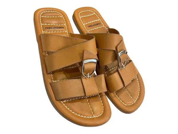 Free People Sloan Buckle Sandals Cinnamon Clay Leather Size 8 Sold Out - Image 9