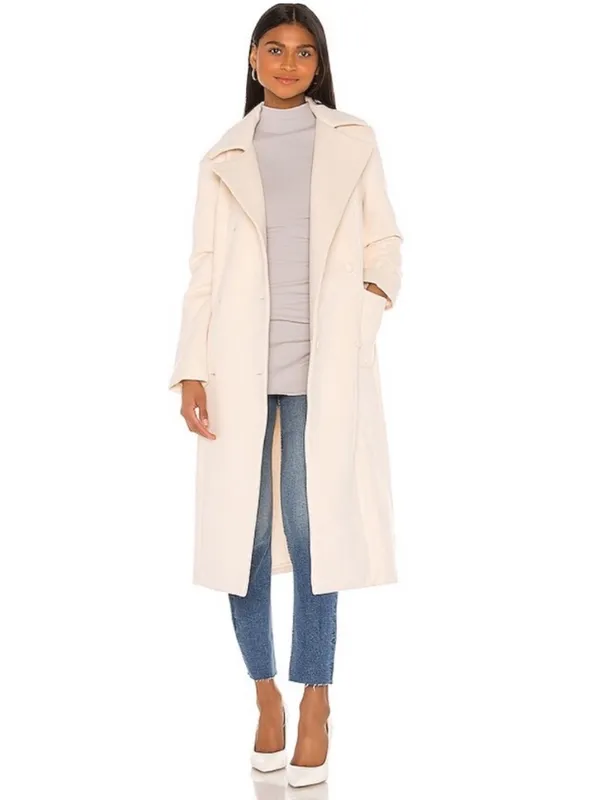 Song Of Style Louisa Coat Jacket in Ivory Cream Size Large New Revolve - Image 2
