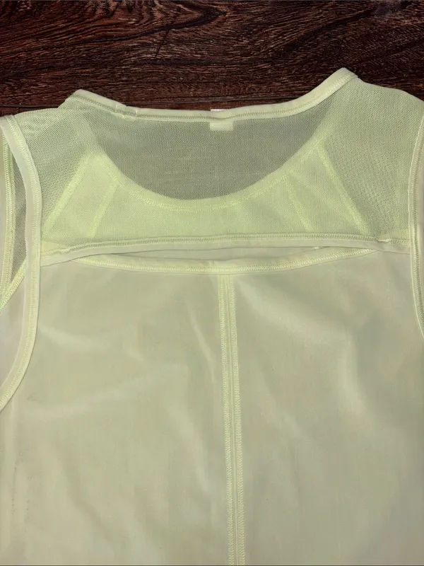 Lululemon Sculpt Tank Top 6‎ Electric Lemon Neon Yellow Sweat Wicking Running - Image 4