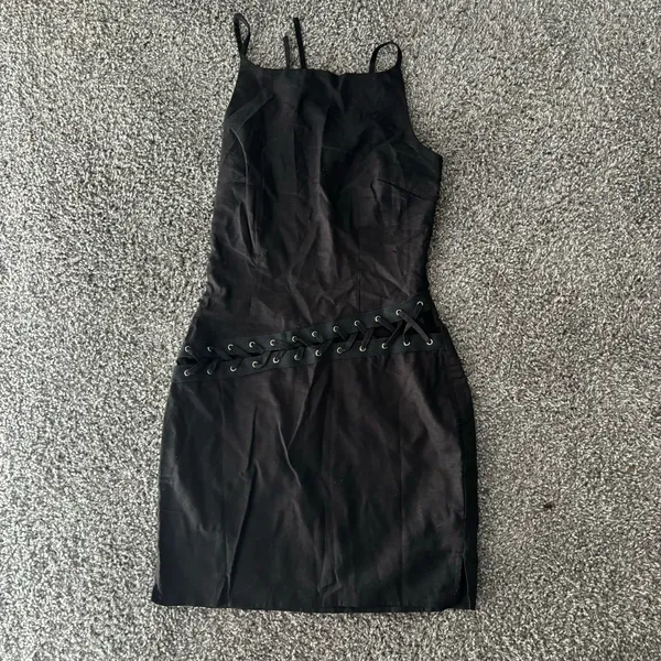 Peppermayo Black Studded Mini Dress - Image 4