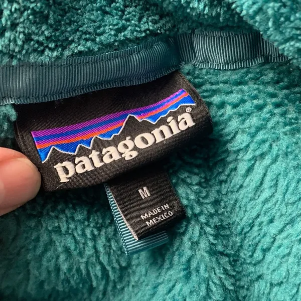 Patagonia women's medium retool Turquoise Fleece Pullover gorp outdoor - Image 4