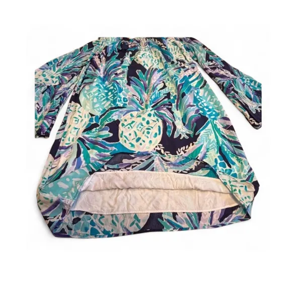 Lilly Pulitzer Women’s Off The Shoulder Navy Alotta Colada Mini Dress Size XXS - Image 13