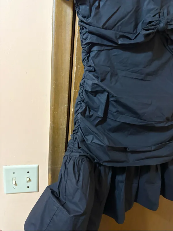 Tanya Taylor Peyton Black Mini Dress - Image 8