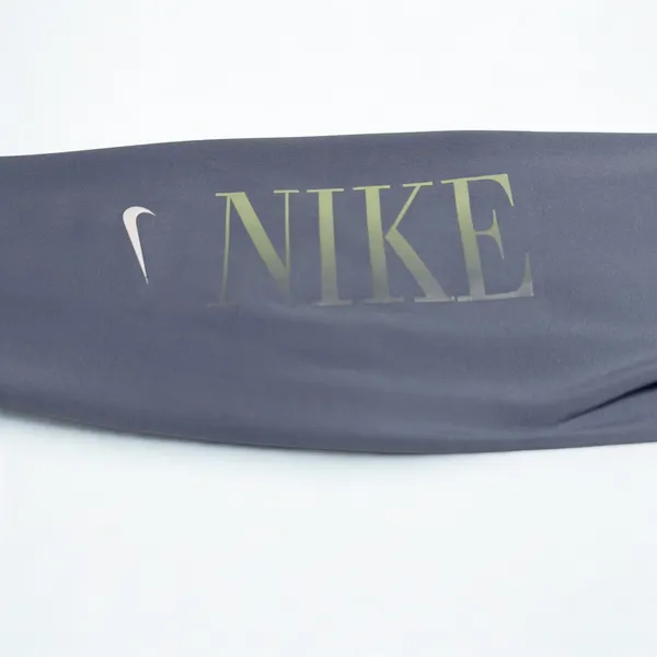Nike Dri-FIT Womens High Waisted Leggings Slate Blue Gray Logo Tights S - Image 6
