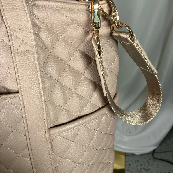 DD Bird The Taupe Leather‎ Nash With Changing Pad Diaper Bag Luxury Shoulder - Image 5
