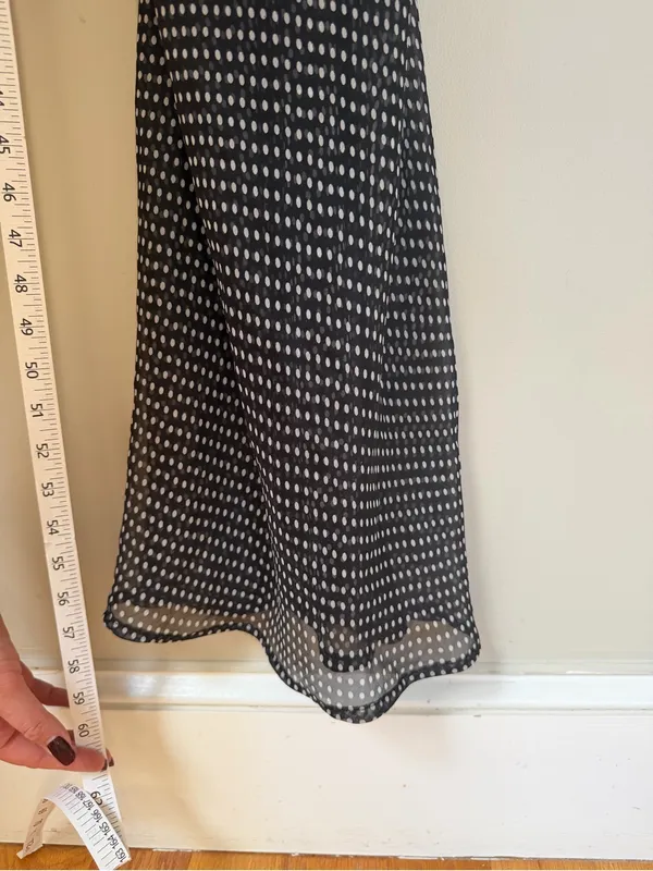 Urban Outfitters Sheer Black Polkadot Slip Maxi Dress - Image 8