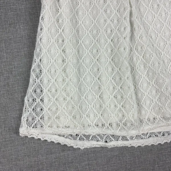 Akemi + Kin Tank Top Womens‎ S White Scoop Neck Lace Anthropologie Lined Boho - Image 2