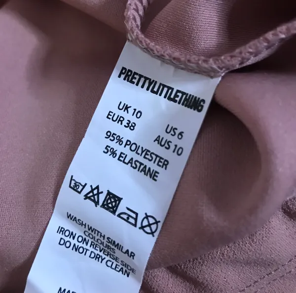 Pretty Little Thing Dusty Pink Wide Leg High Waste Trousers - Image 6