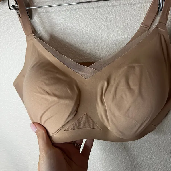 Honeylove Crossover mesh Bra in tan beige XL 38D/DD(E) - Image 2