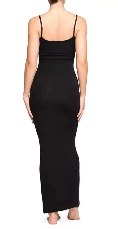SKIMS Soft Lounge Long Slip Dress Black Size Large NWT Authentic - Image 2