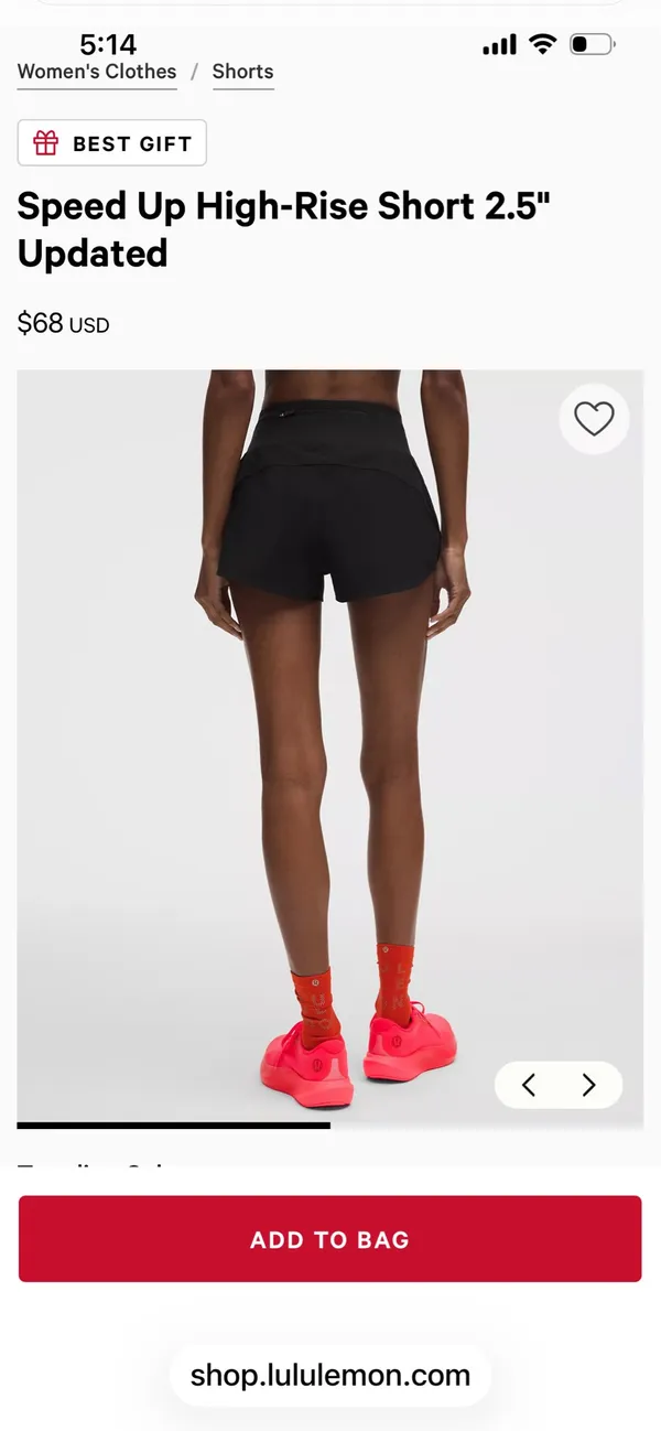 Lululemon Speed Shorts 2.5"  - Image 2