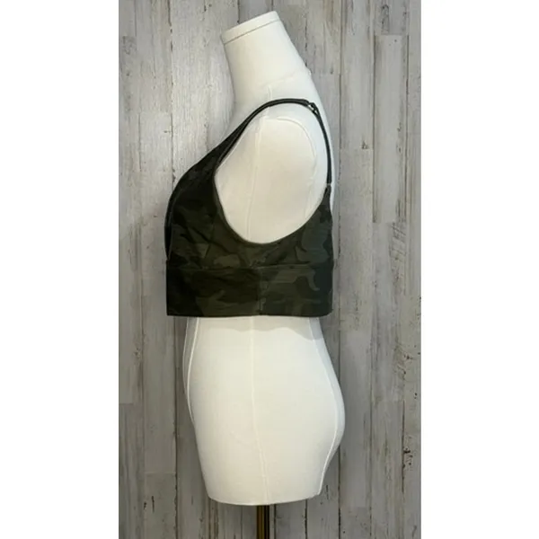 Prana Women's Sage Camo Sports Bra‎ Medium Yoga Activewear - Image 4